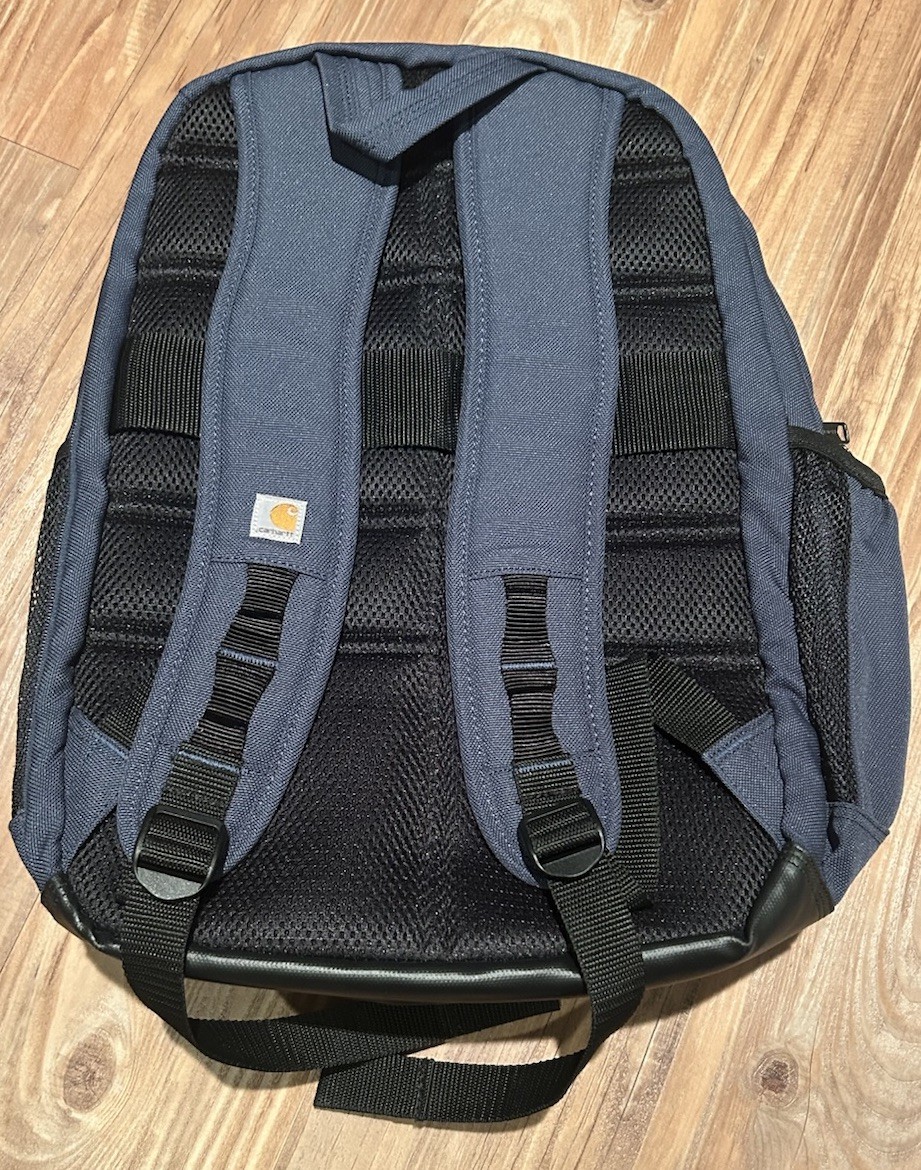 Carhartt 28L Dual Compartment Backpack Durable Pack w/ Laptop Sleeve Navy Blue