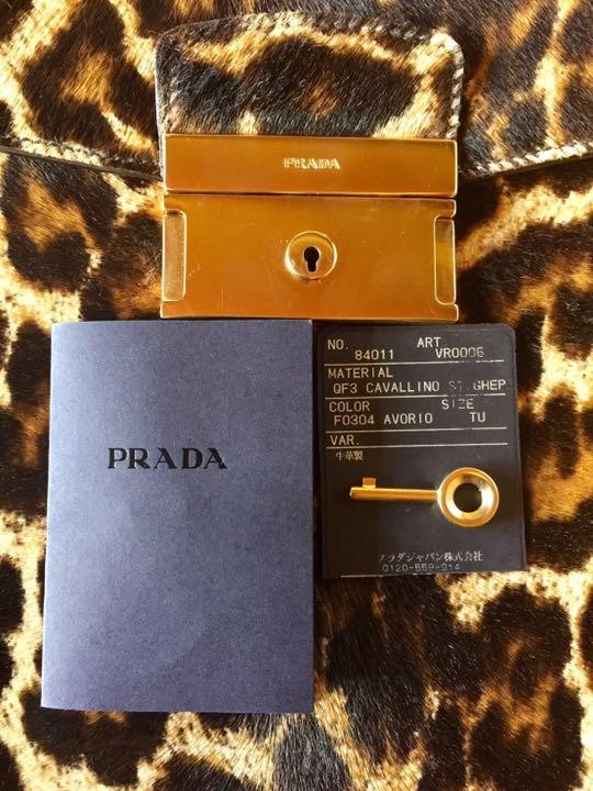 Prada Leopard Print Briefcase Unused