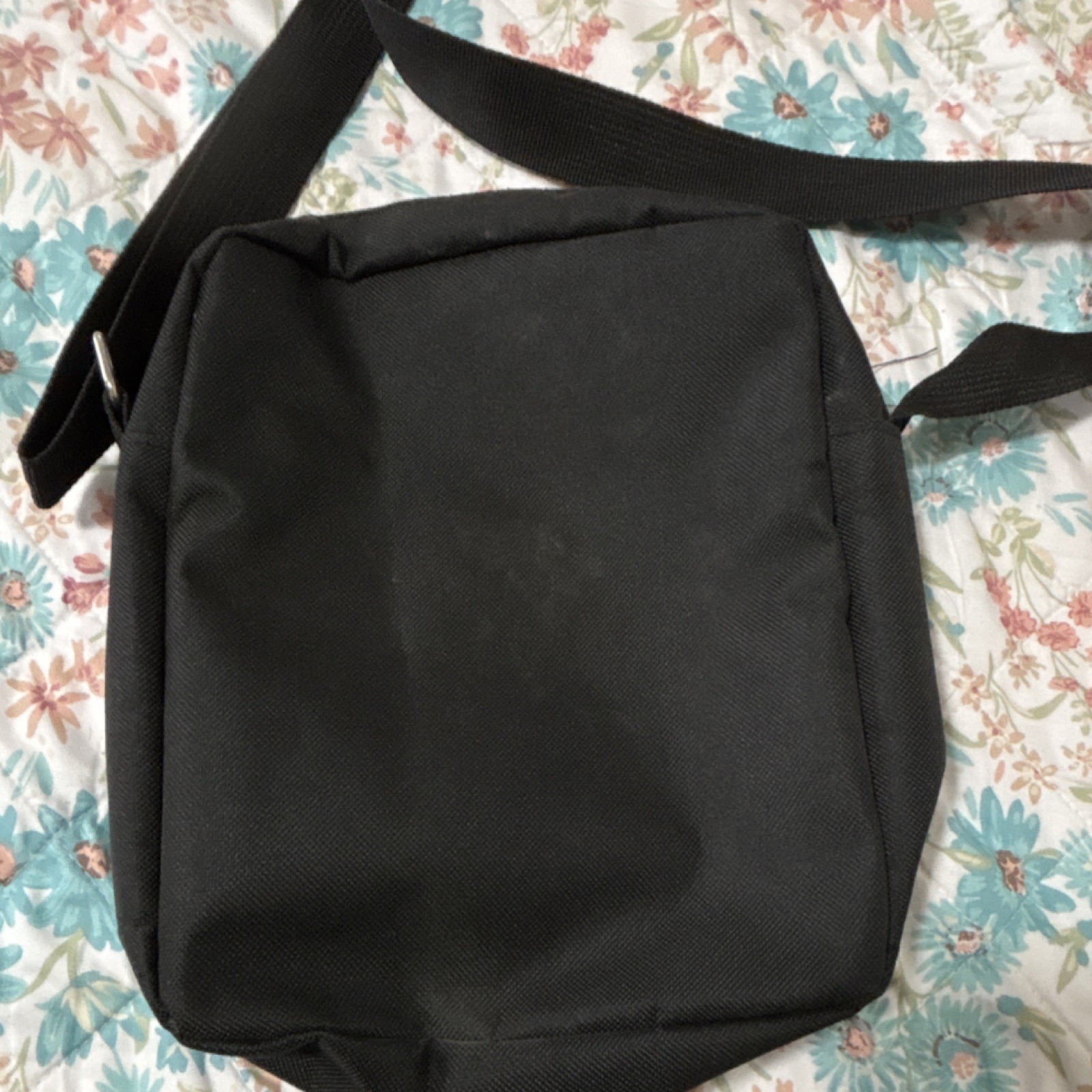 BTS Black Crossbody Bag Solid Zipper Casual Music Shoulder BTS Logo