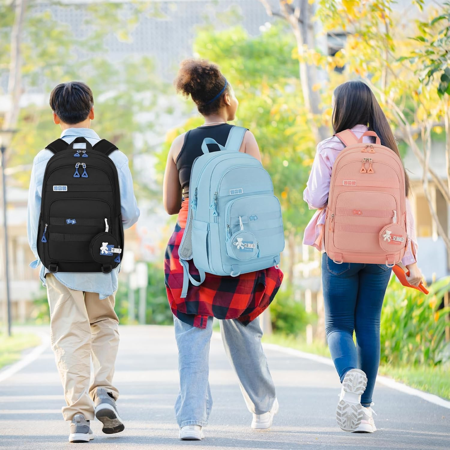 Big School Laptop Backpack for College Men Women,Bookbag for Middle High School