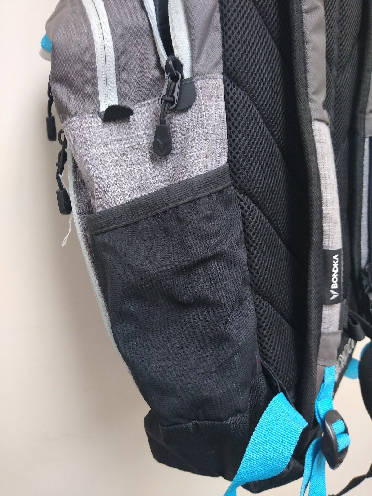 Bondka 19.5″ Eolus Backpack Grey/blue/black, Laptop Bag, School Bag, adjustab