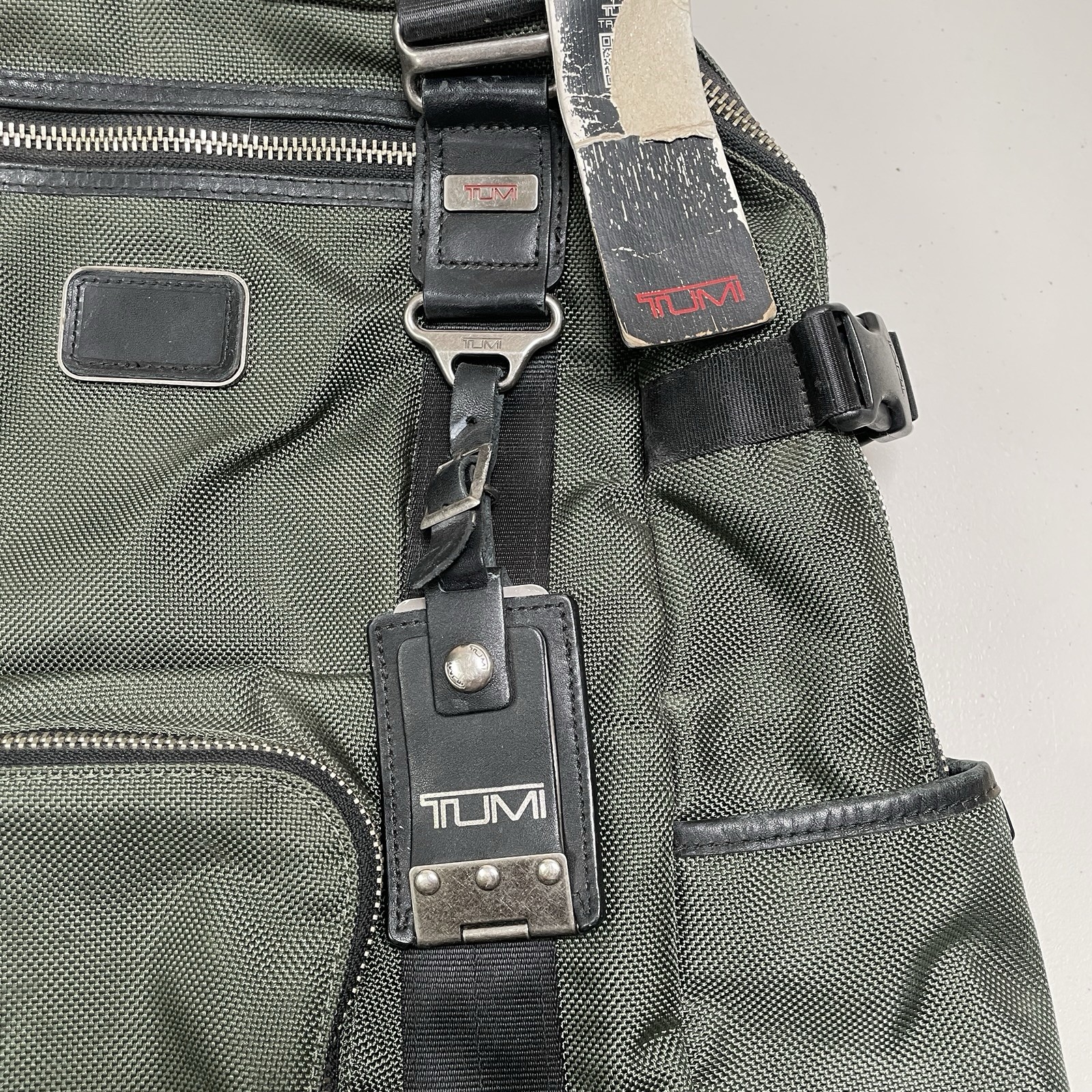 Tumi Alpha Bravo Lejeune 2 Way Backpack – 22380SPH – Green **Flaw Read**