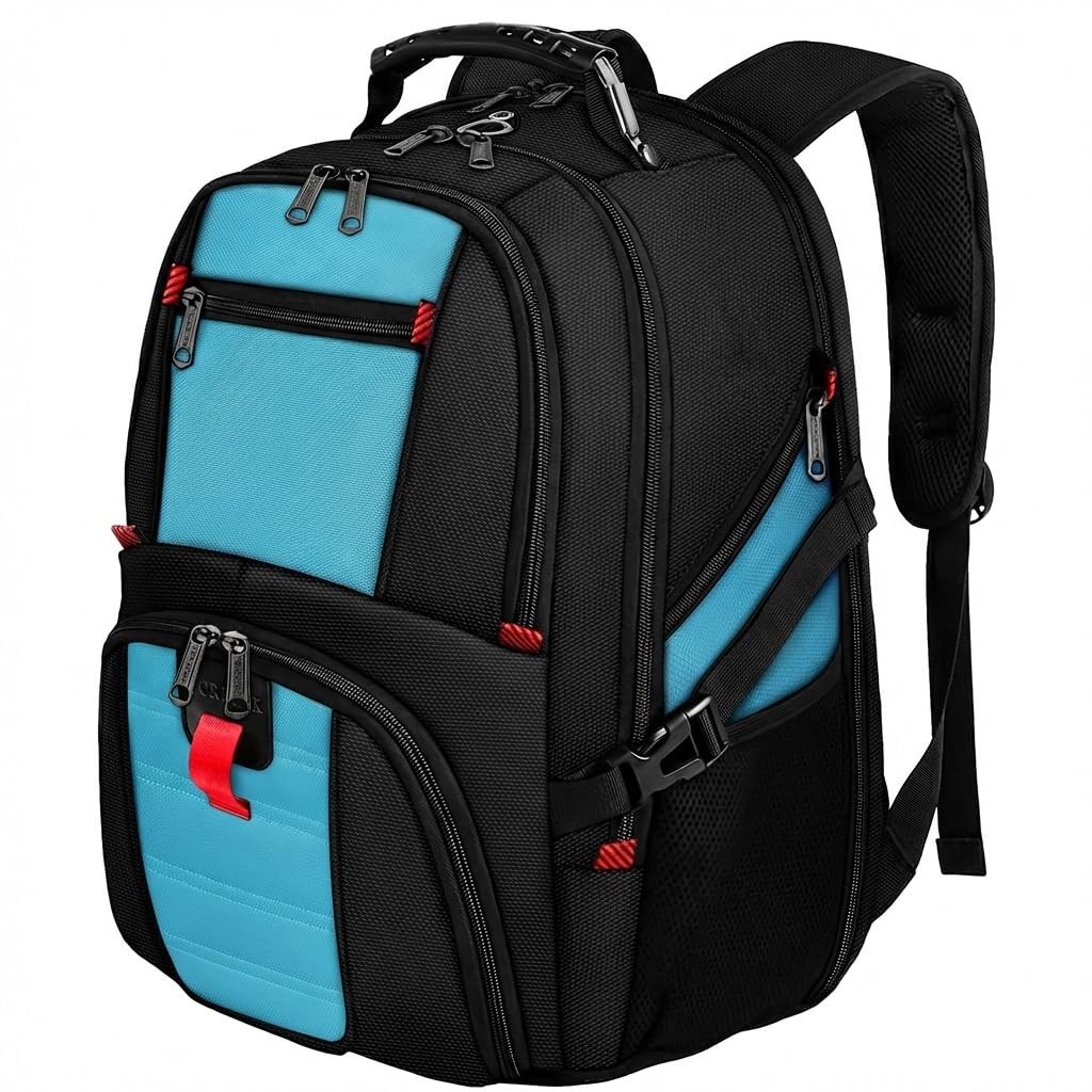 Extra Large Laptop Backpack 18.4 Inch, Travel Bag for Men Women, Black