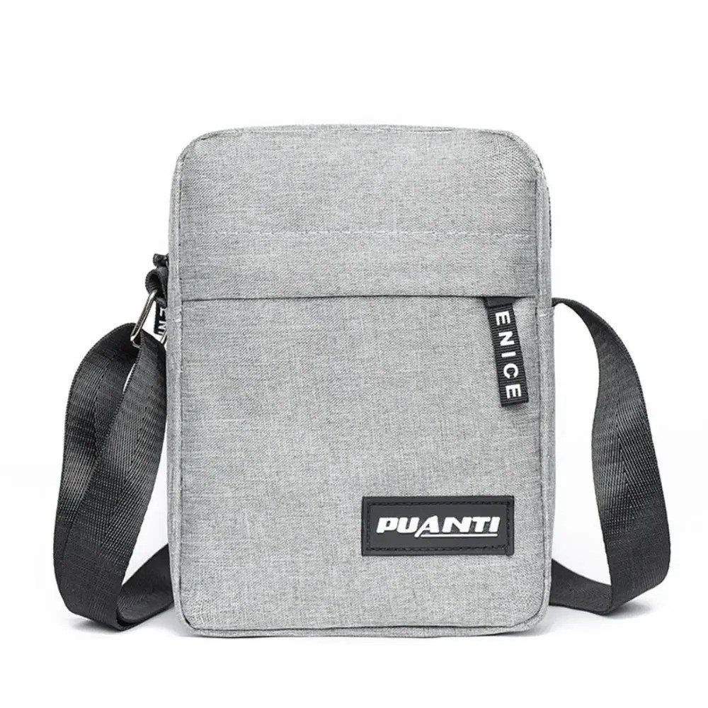 Mini Nylon Shoulder Bag Men Solid Color Crossbody Bag Casual and Fashionable