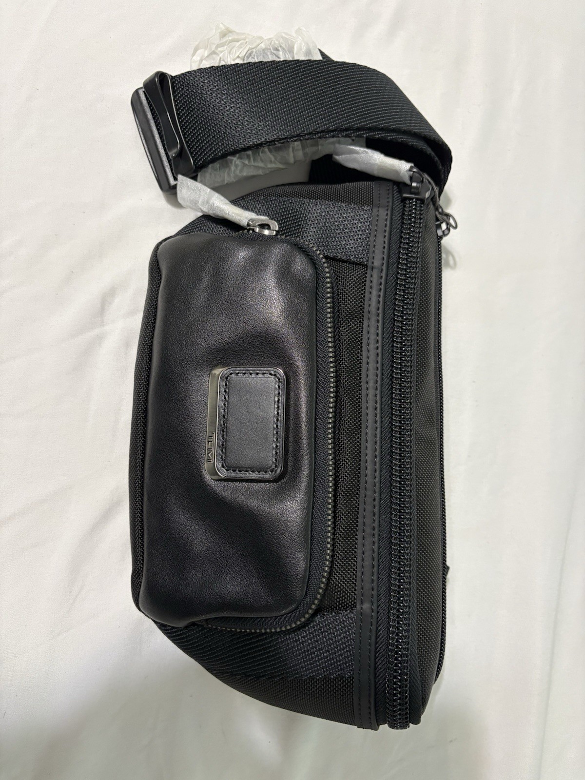 TUMI Bravo Campbell Utility Pouch Crossbody Bag Black Ballistic Nylon NWT