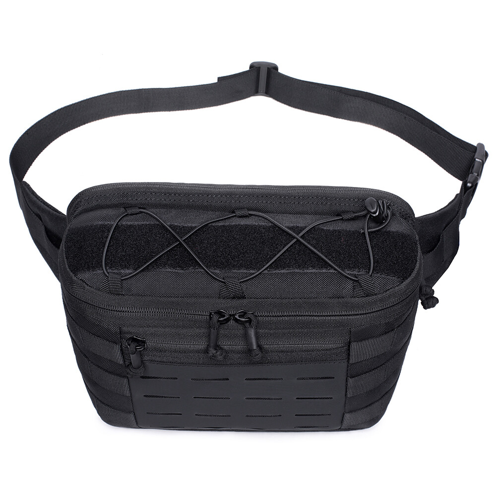 Men Tactical Waist Pack Multifunctional Waterproof Chest Bags for Outdoor Sports