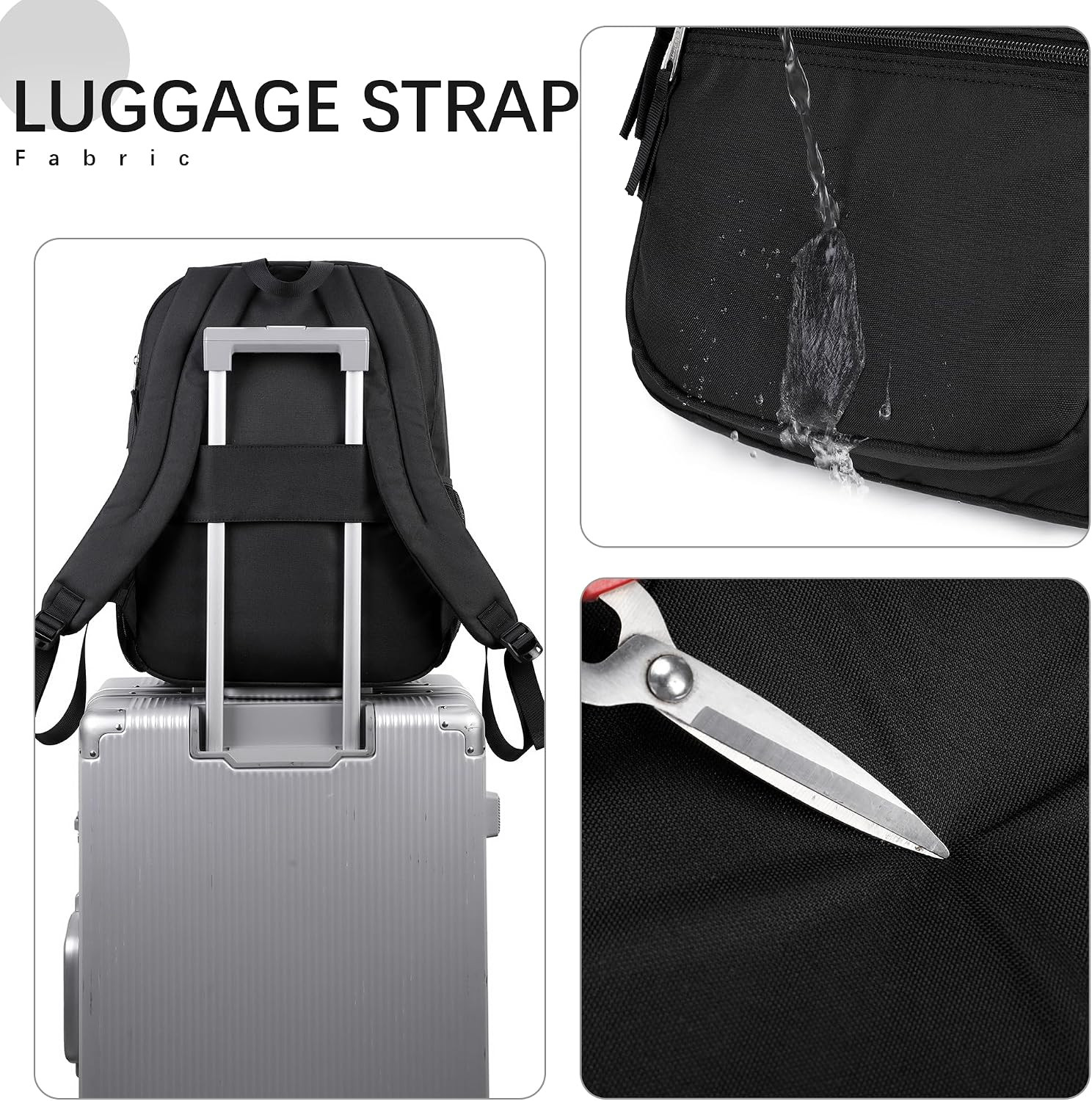 34L Large Backpack for School Water Resistant Women Men Bookbag for College, Mid