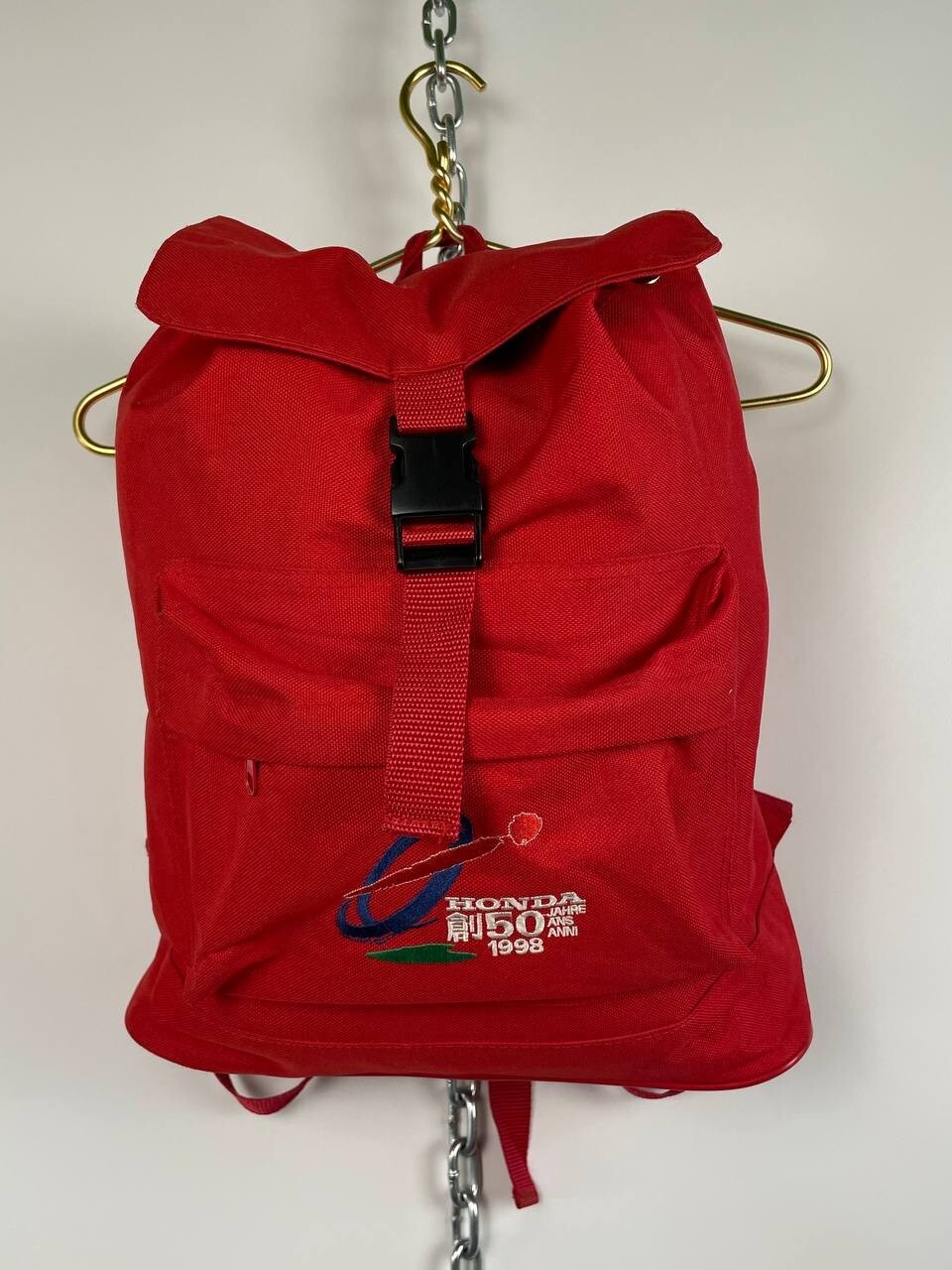 Honda 50th Anniversary 1948-1998 Vintage Backpack CPT Line – Red Promo Rare Bag