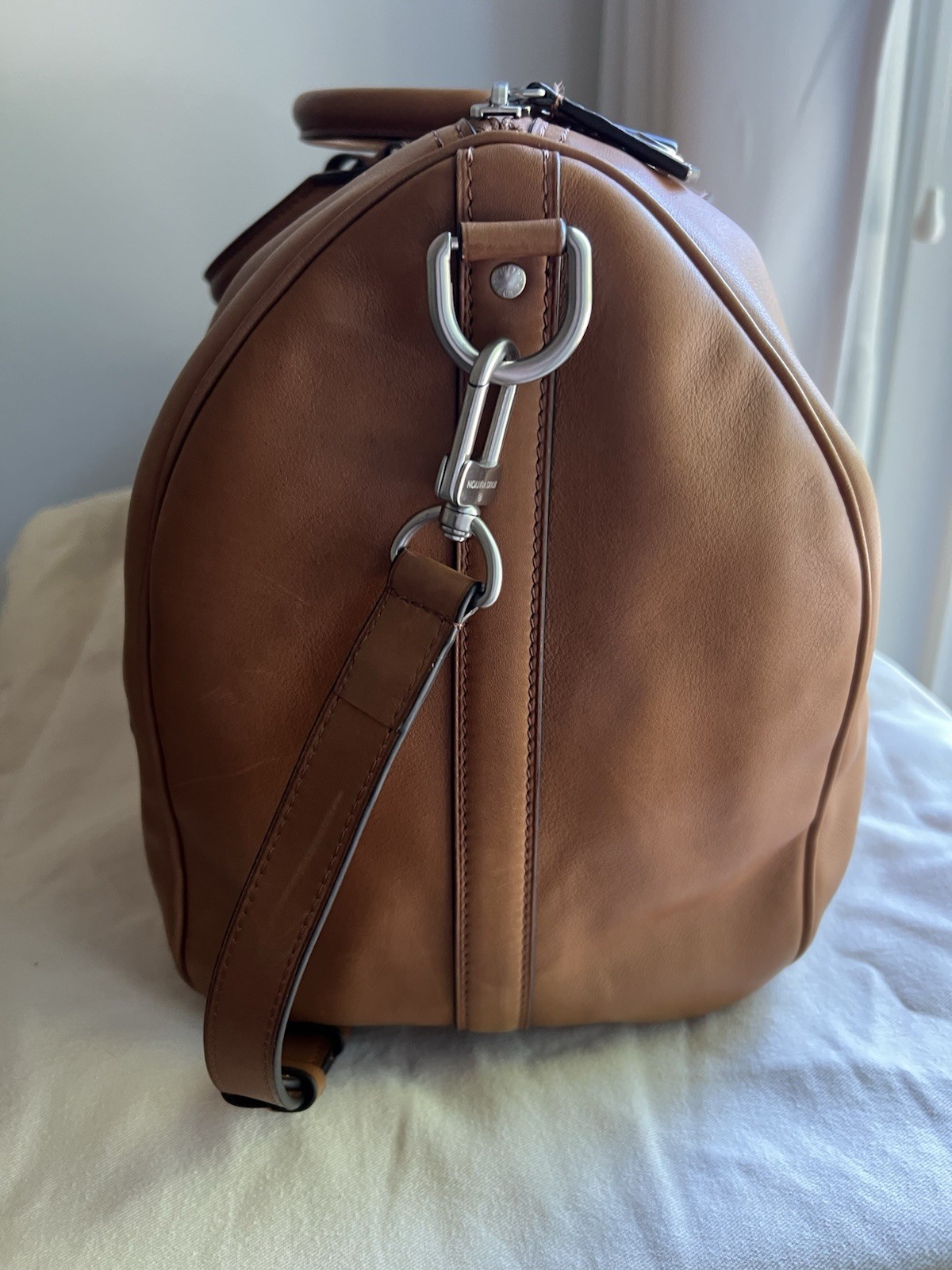 Rare Louis Vuitton Millesime Keepall 50 H30 Tan Bandouliere $9,600 MSRP