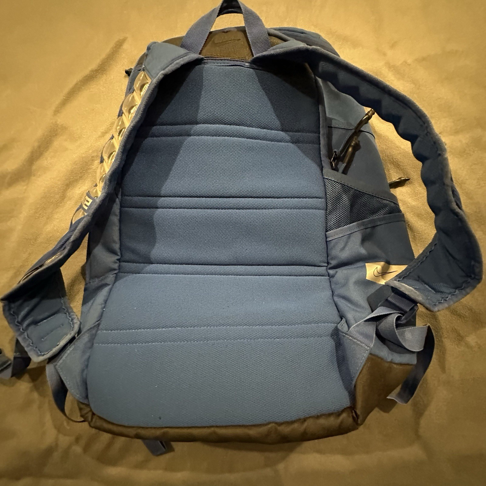 Nike Elite Pro 32L Basketball Backpack Embroidered Swoosh Royal Blue Adjustable
