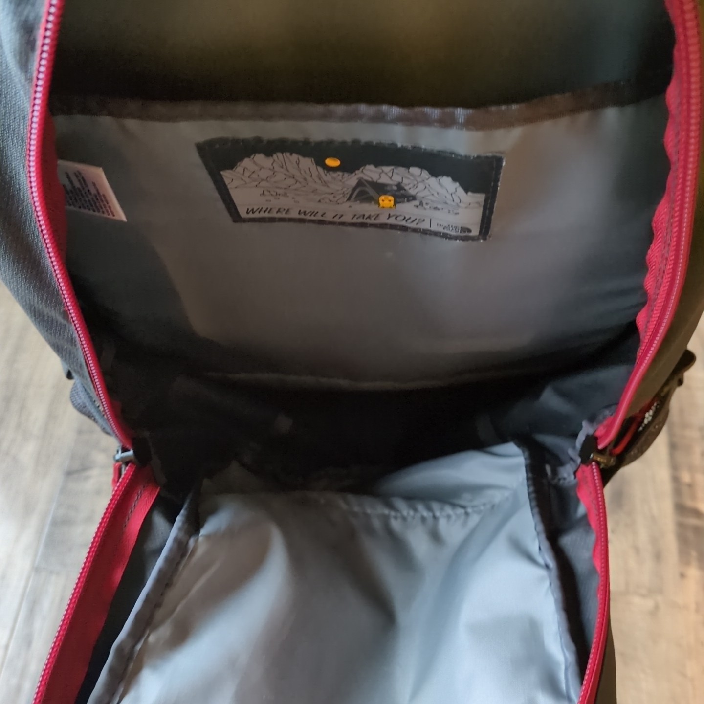 the north face Mens groundwork backpack Gray Logo