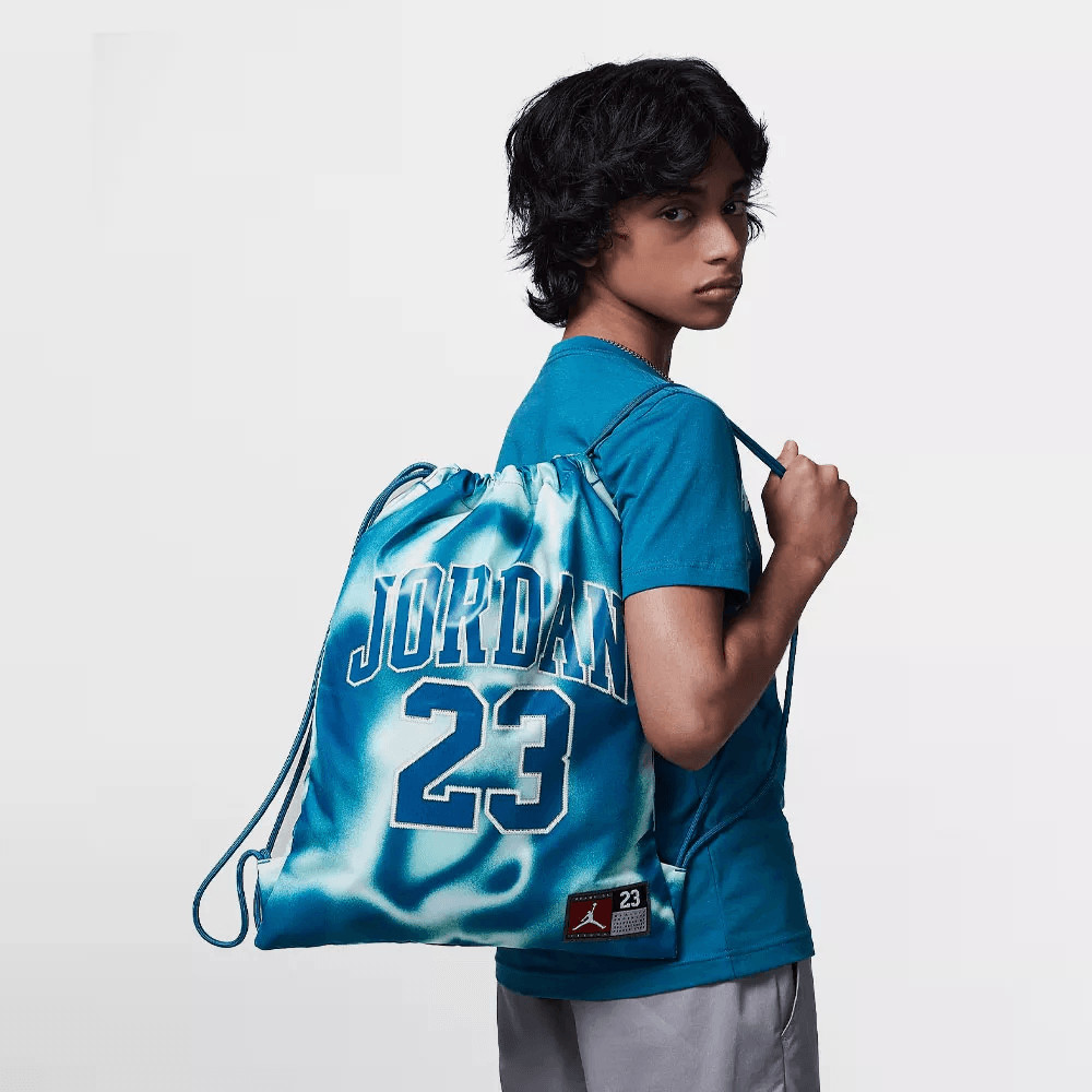 Jordan Drawstring Jersey Unisex Gym Sack Air Jumpman Blue White 9A0757 U1R