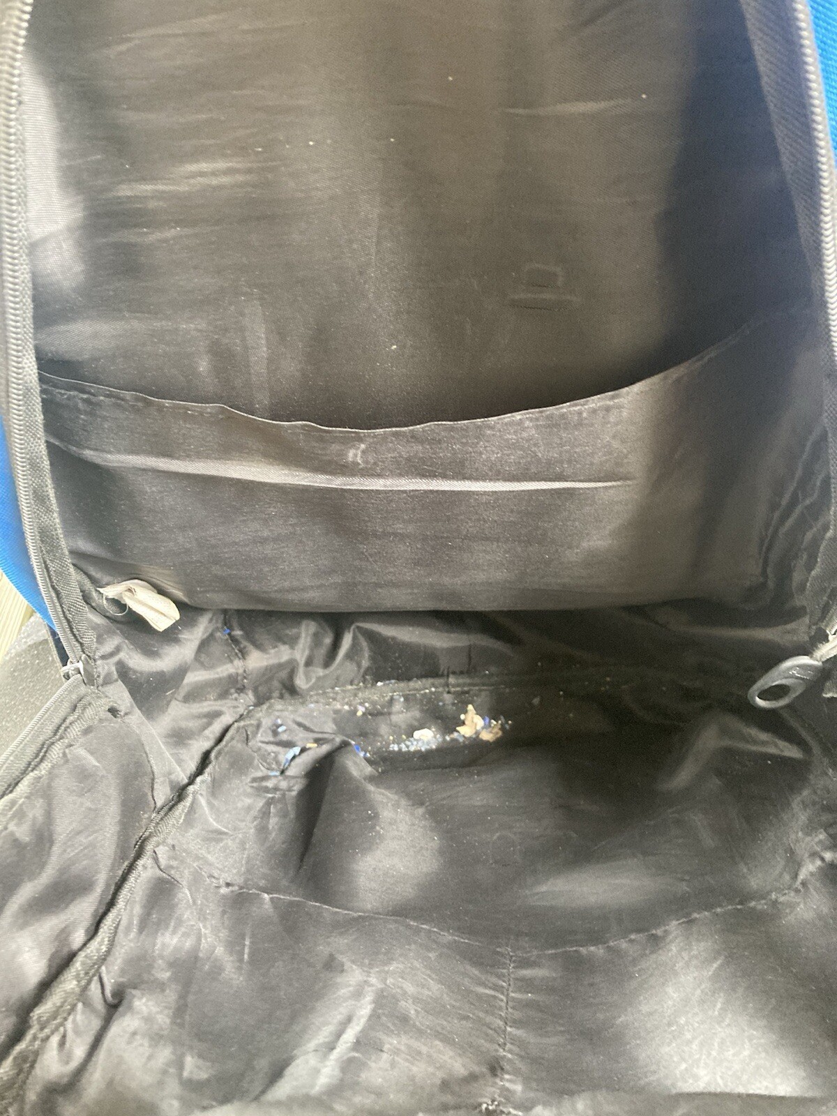 PUMA Blue, Black, White Backpack, 2 Straps, Zipper, Preowned.