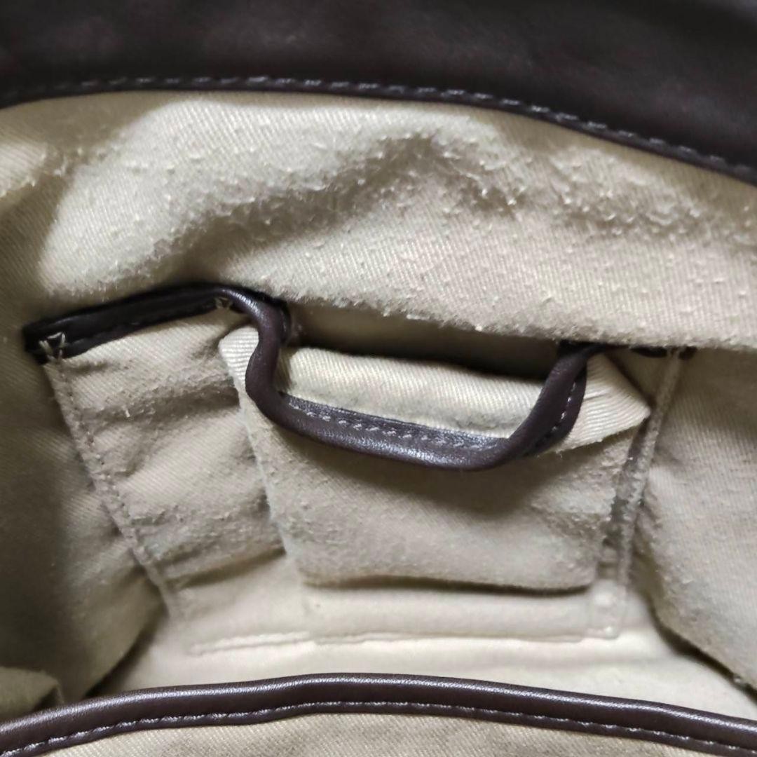 TUMI Leather Shoulder Bag Brown Messenger 28x24cm Fully Maintained