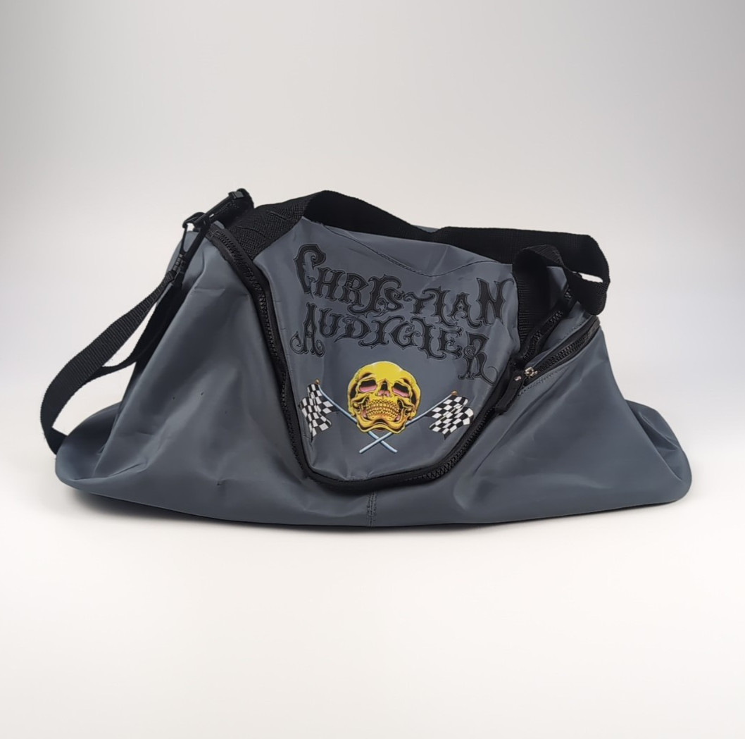 Christian Audigier Ed Hardy Duffle Bag Skull Racing Checkered Flags