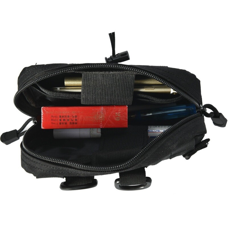 Tactical Molle Admin Bag Compact Utility EDC Tool Waist Pack with Shoulder Strap