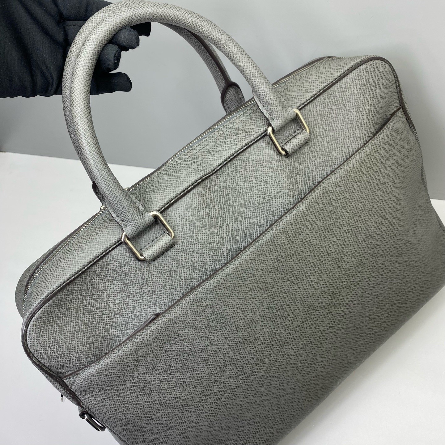 Louis Vuitton Pre-Owned Authentic Briefcase Grey 39x28x9cm Cowhide
