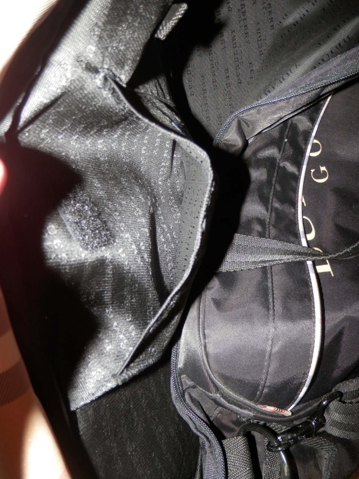 Authentic Burberry Golf Black Duffle Weekender Travel Bag