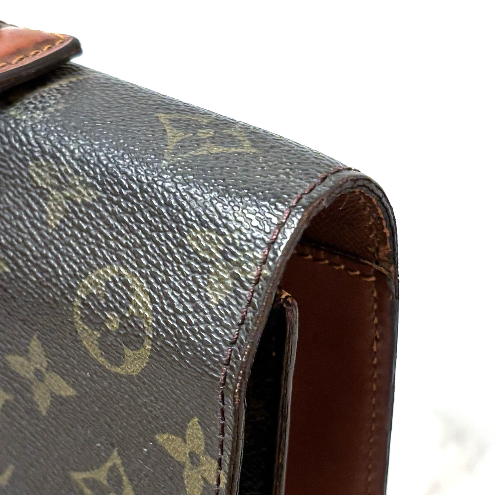 Louis Vuitton Briefcase Monogram Business Bag Crossbody Authentic