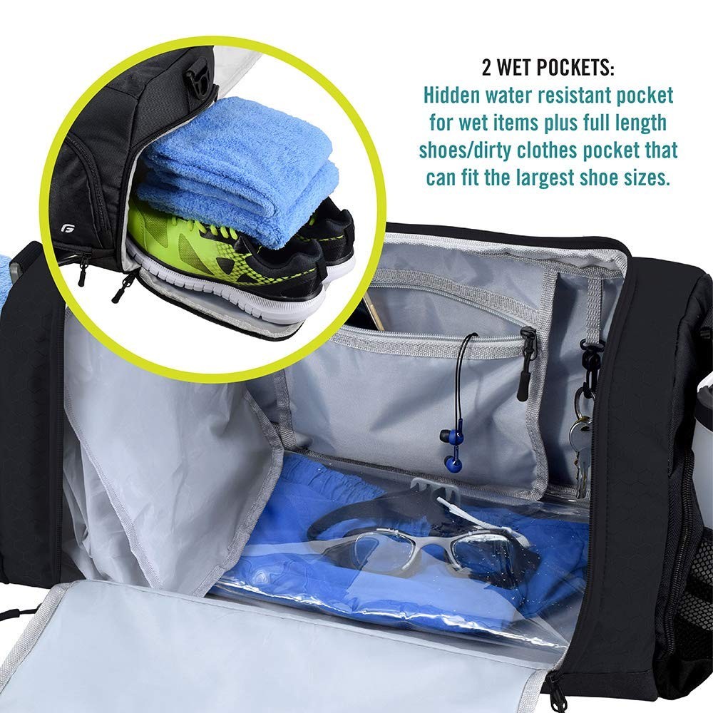 Ultimate Gym Bag 2.0 – Durable Duffel with 10 Compartments Water-Resistant Pouch