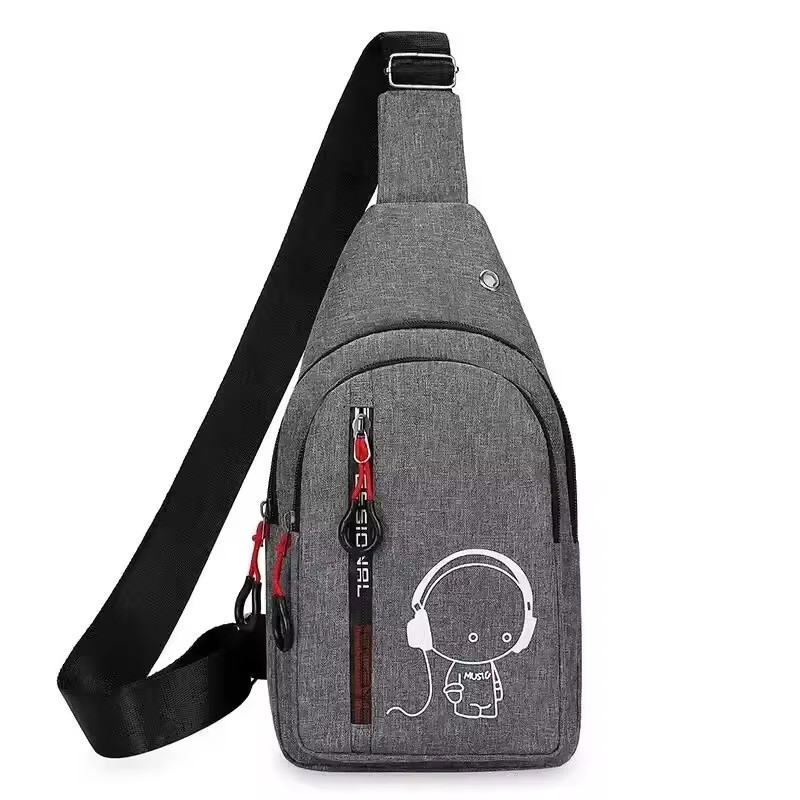 Unisex Sling Bag Crossbody Chest Pack Travel Hiking Shoulder Backpack Bag