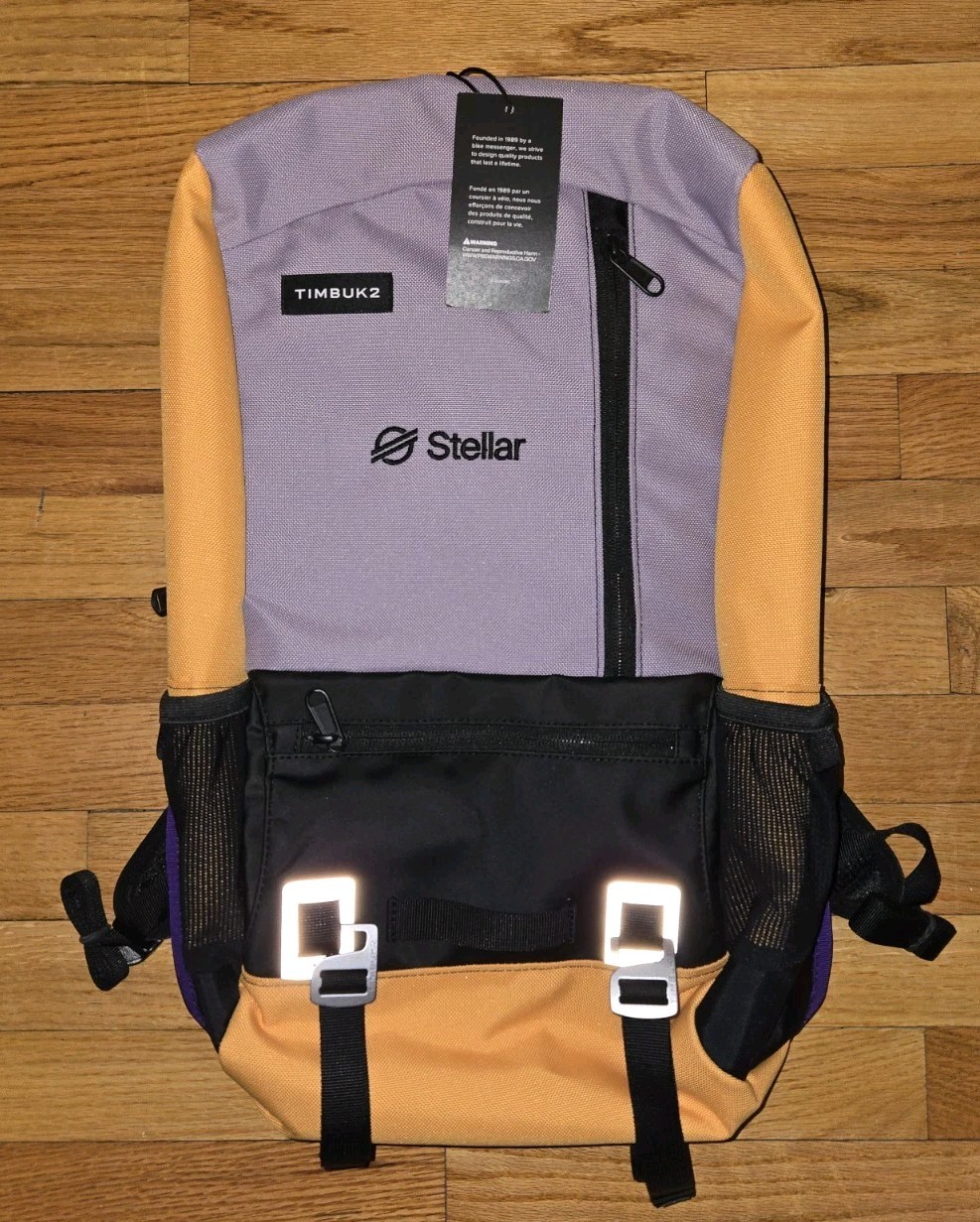 Timbuk2 Custom Alcatraz Laptop Backpack NWT Purple/Black/Yellow