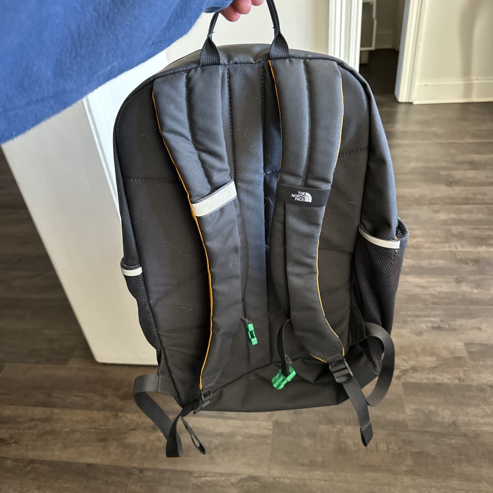 The North Face Backpack Black Jester Hiking Commute Padded Big Logo Outdoor TNF