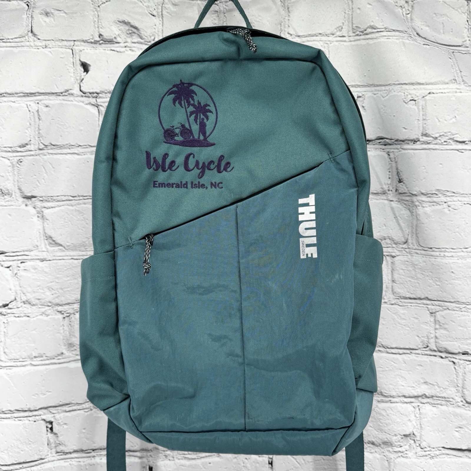 Thule Sweden Notus Backpack Slate Blue Laptop Pocket Travel Work School Commuter
