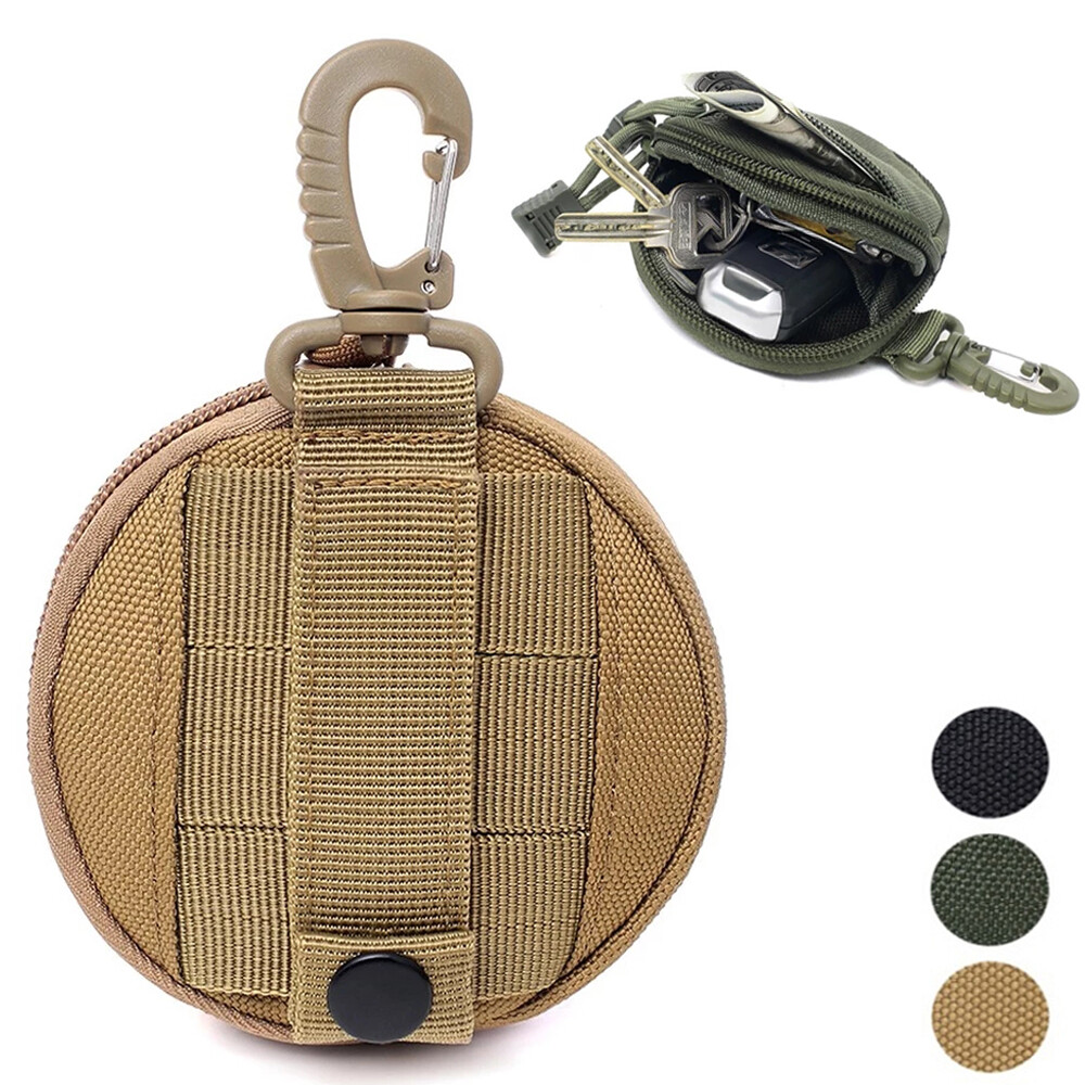 Wallet Mini Tactical Molle Pouch Waist Bag Clip Key Chain Coin Holder Case Bag