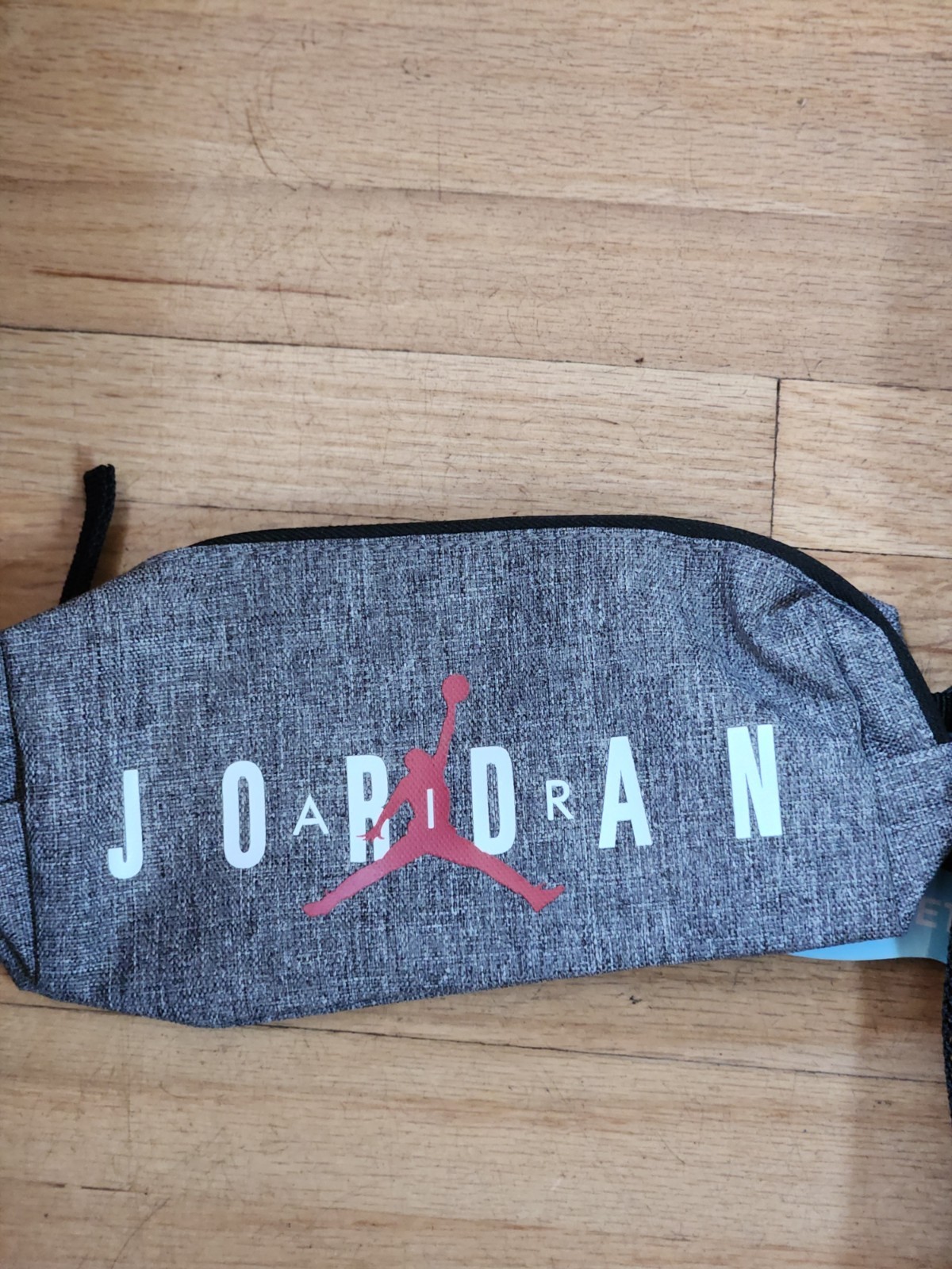 Air Jordan Gray/Black Backpack Bottle Pocket Zip Fits 15″ Laptop + Pouch