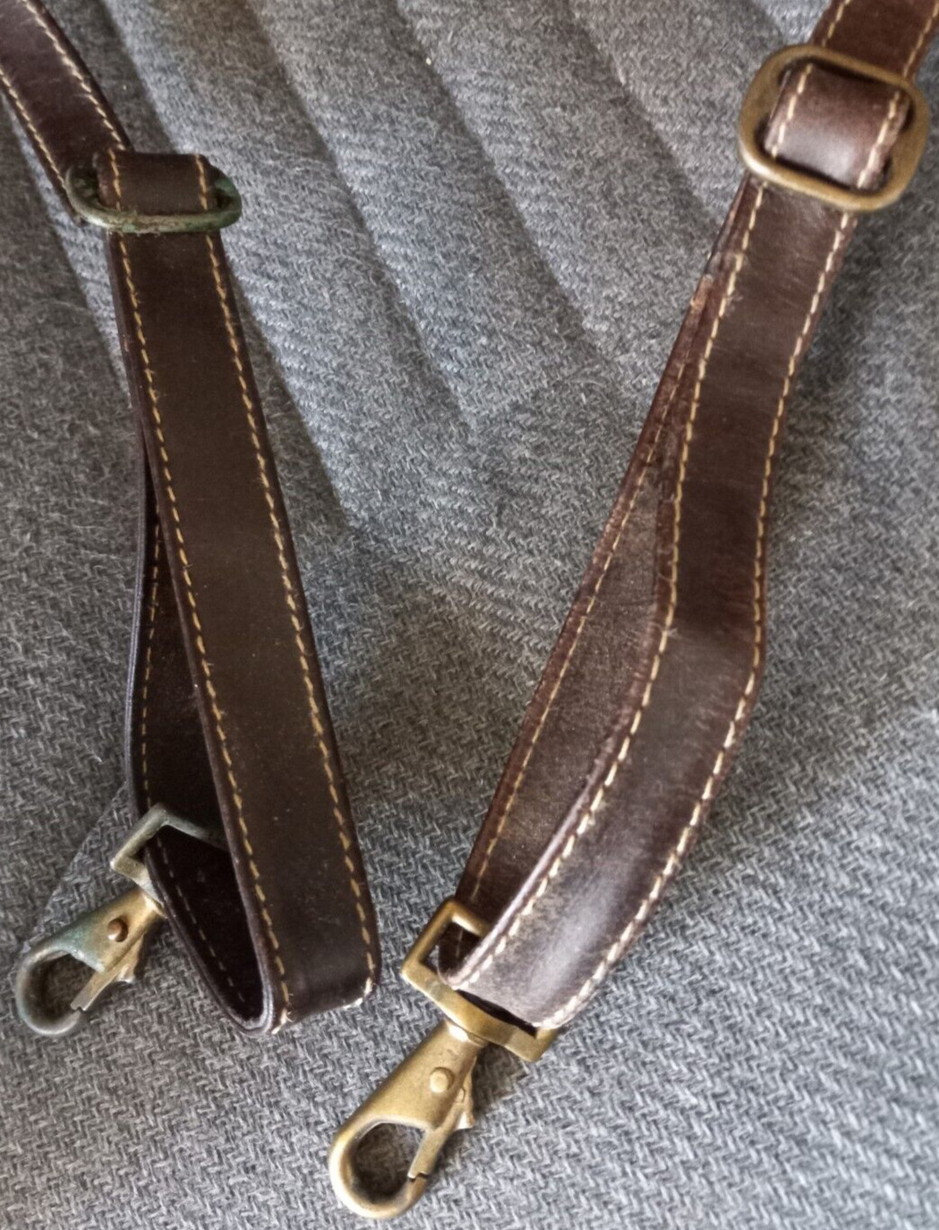 Leather Briefcase Bag Canyon Outback Brown Large Vintage India