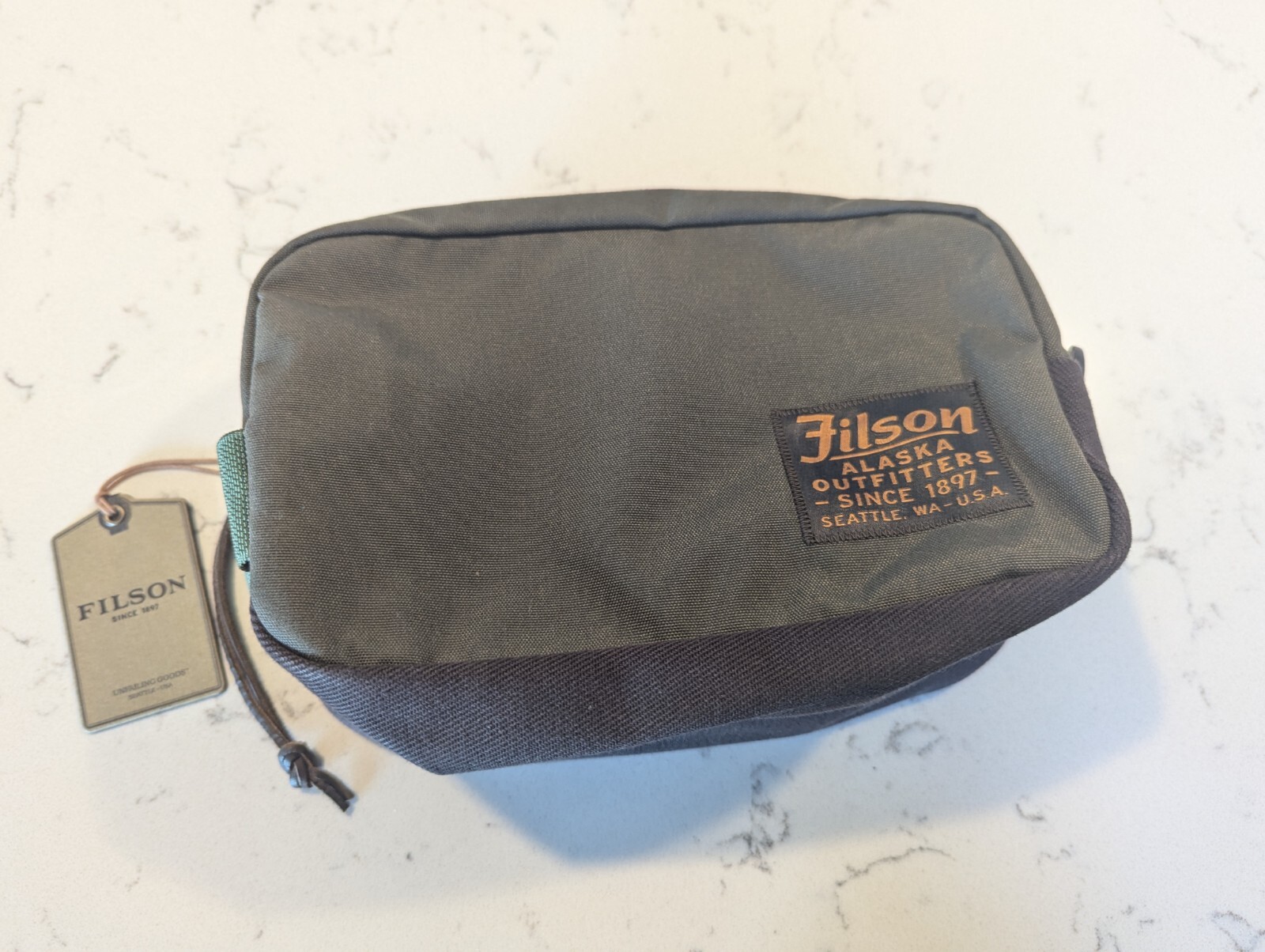 FILSON Travel Pack Otter Green One Size Standard New NWT Alaska Outfitters