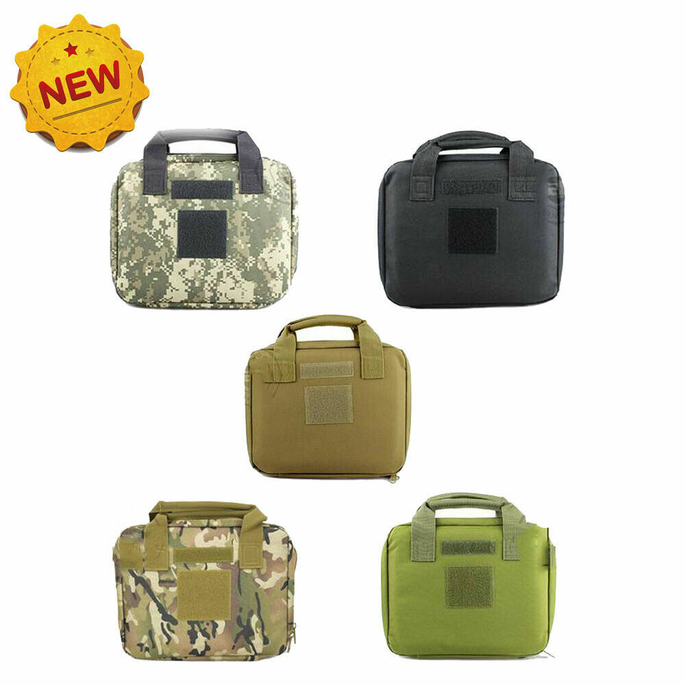 Tactical Pistol Pouch Range Bag Handgun Bag Holster Magazine Pouch 34*5*23cm