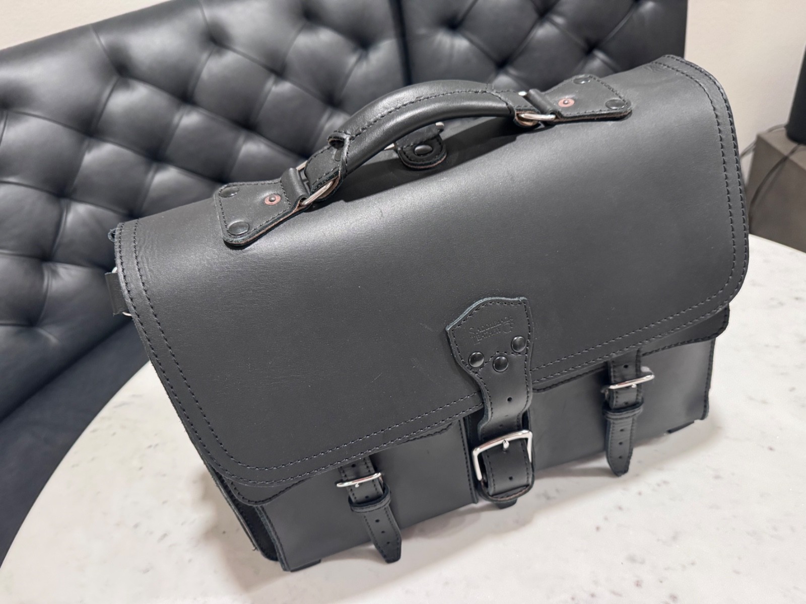 Saddleback Leather Front Pocket Leather Briefcase – Genuine Full Leather
