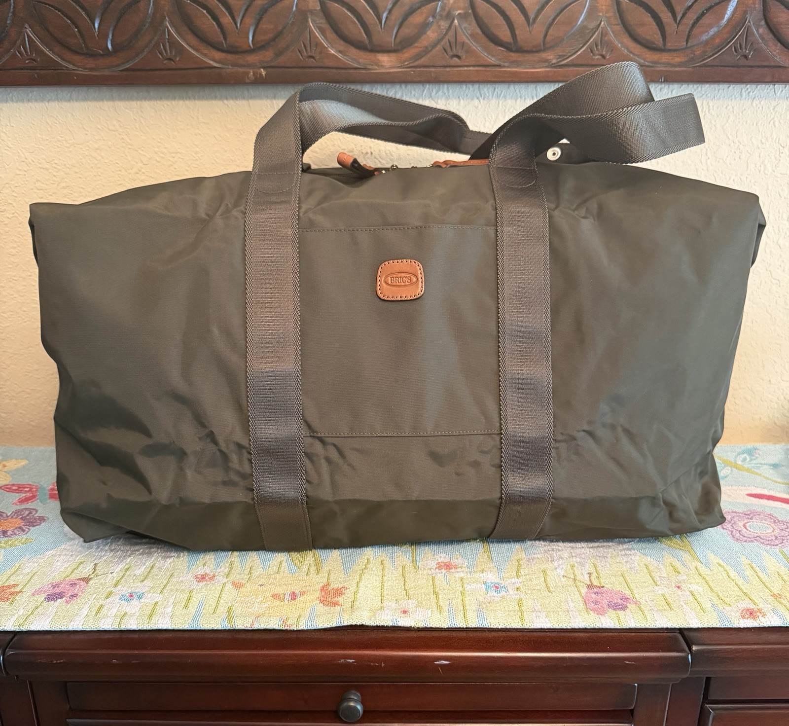 BRIC’S X-Bag 22″ Folding Duffle Bag Army Green NWOT Bag Only No Accessories