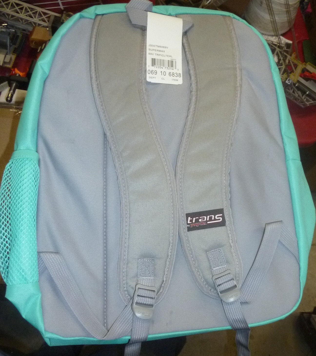 Trans by JanSport 17″ Supermax Backpack w/15″ Laptop Sleeve – Tropical Teal 2605