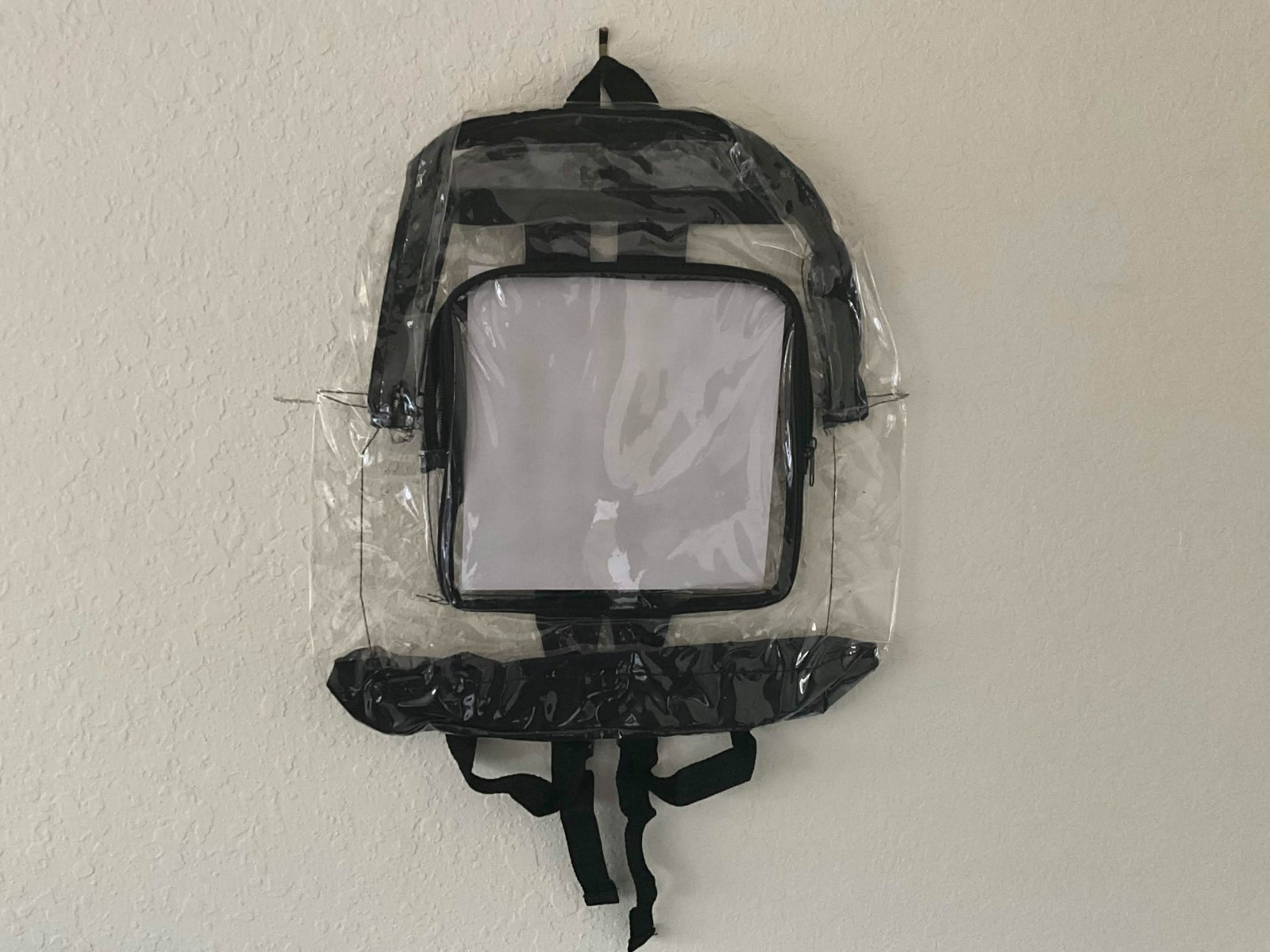Clear Backpack Stadium Approved Transparent PVC School Concert Travel Bag