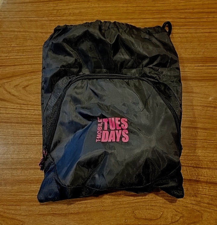 2 T-Mobile Tuesdays Drawstring Backpack Bags