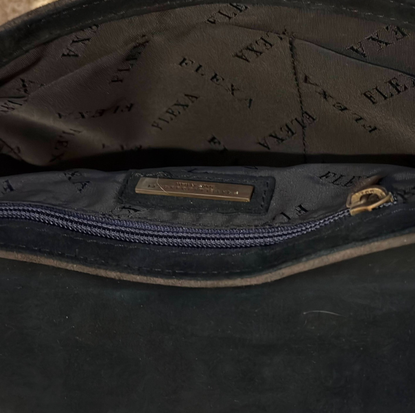 Fratelli Rossetti Flexa Suede Saddle Bag Crossbody Made in Italy Rare Vintage
