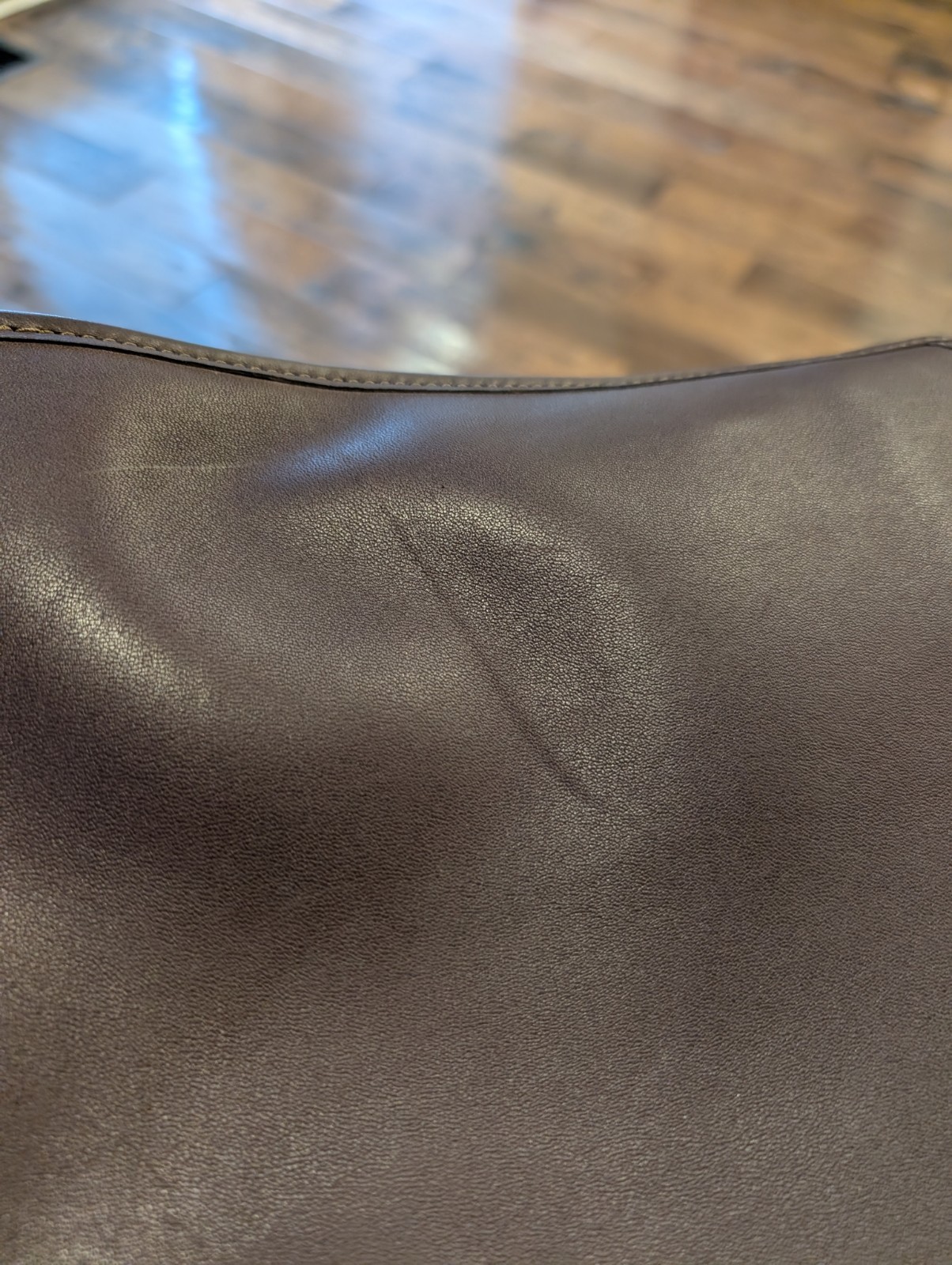 Brown Jack Georges University Professional Leather Briefcase Messenger Bag #2456