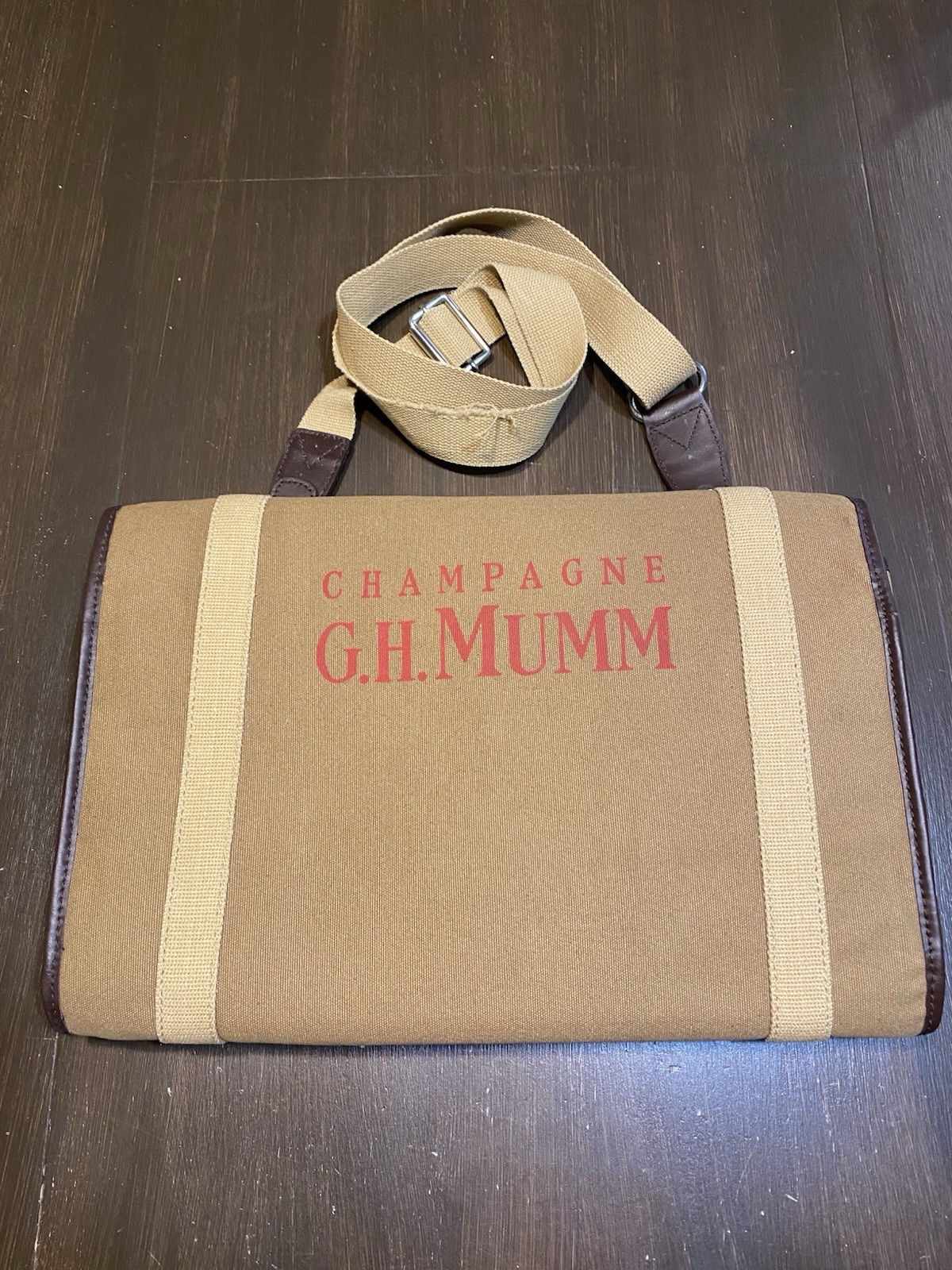 G.H. Mumm Champagne Canvas and Leather Expedition Kit By Bill Amberg