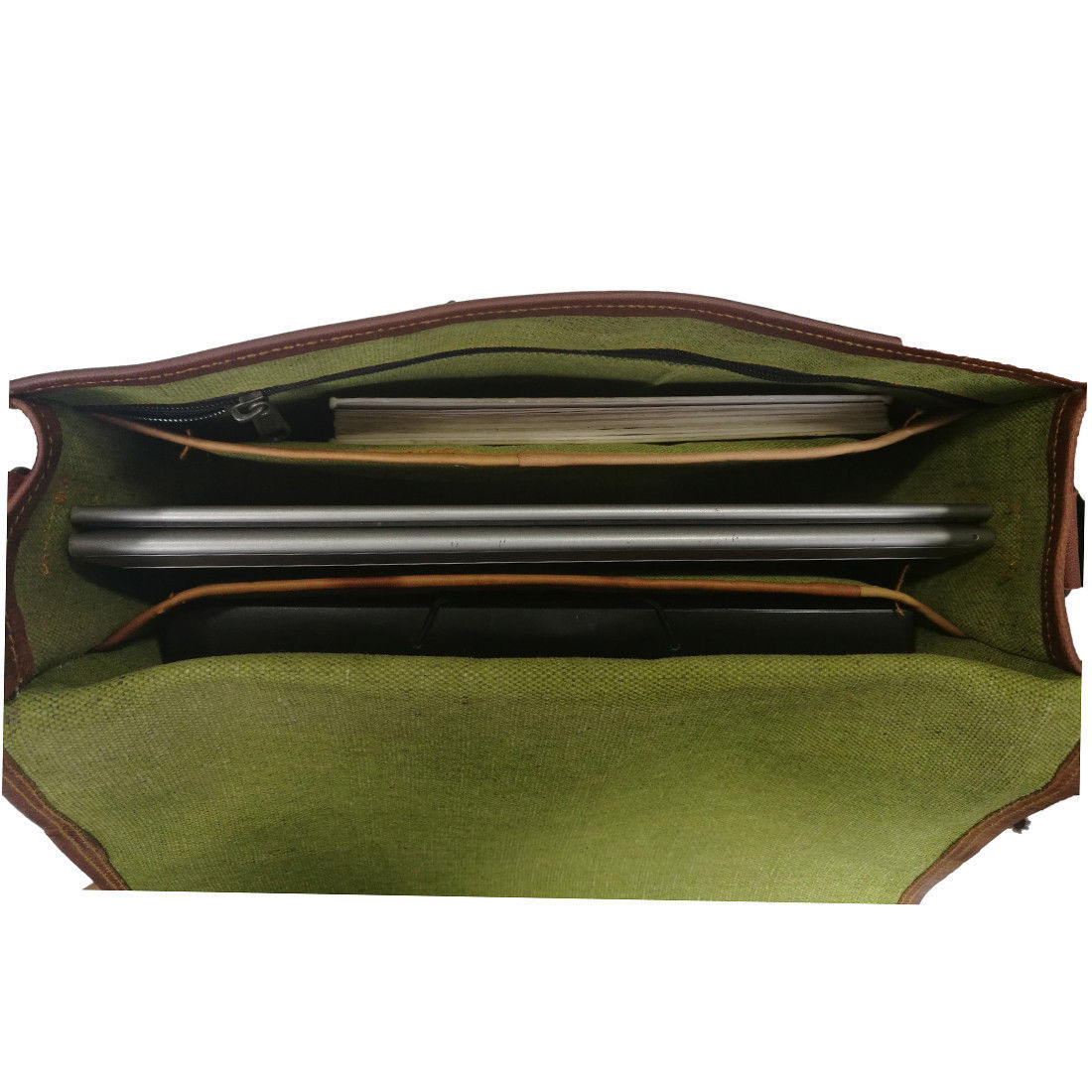 Bag Real Leather Men Soft Laptop Vintage Messenger Shoulder Briefcase Travel