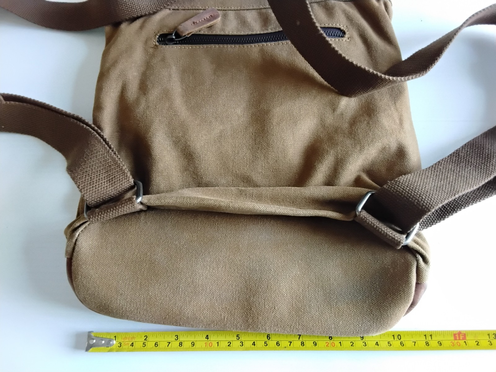 Hillside Heavy Cotton Canvas Twill & Leather Back Pack by TSD Snaps & Pockets