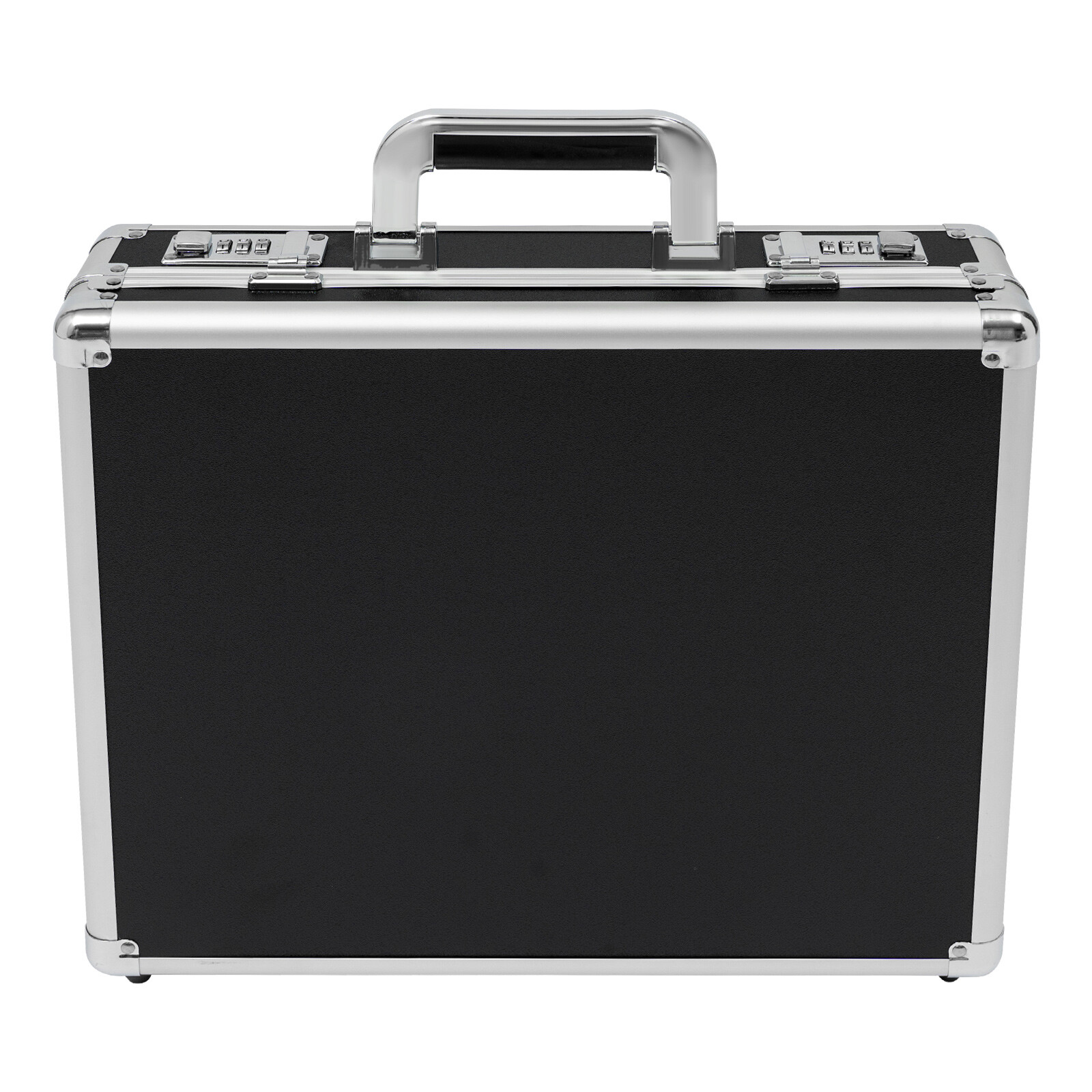 Aluminum Hard Case Big Capacity with Combination Lock Briefcase with Pocket New