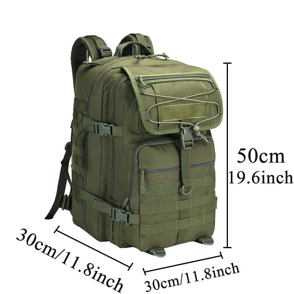 45L Tactical Military Backpack Big Capacity Training Hiking Army Molle Bags USA
