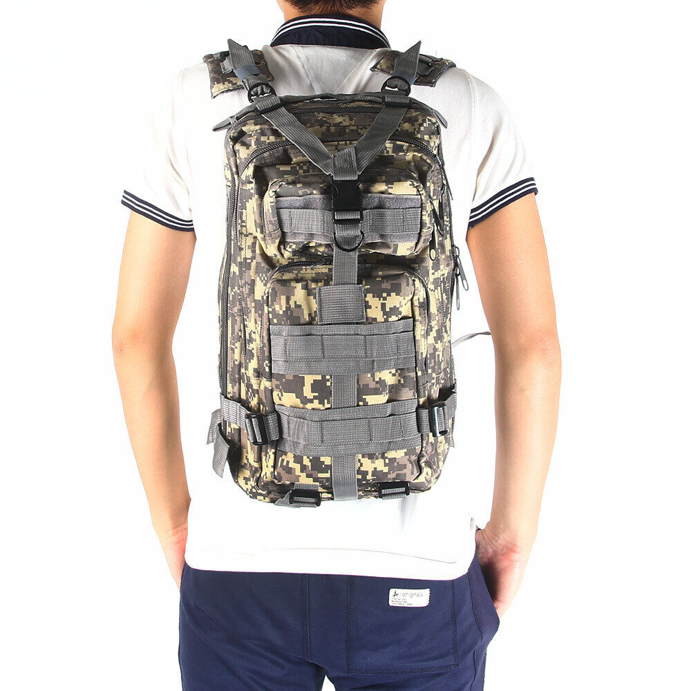30L Military Tactical Backpack Rucksack Travel Bag for Camping Hiking Outdoor