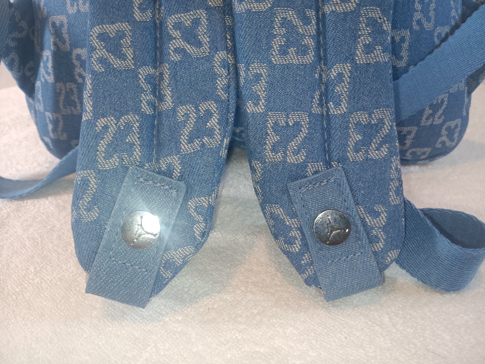 New Authentic Jordan Monogram Jumpman Backpack Denim