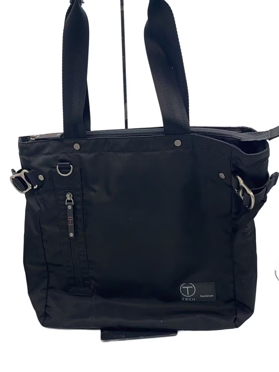 TUMI Tote Bag Nylon Black Solid Color