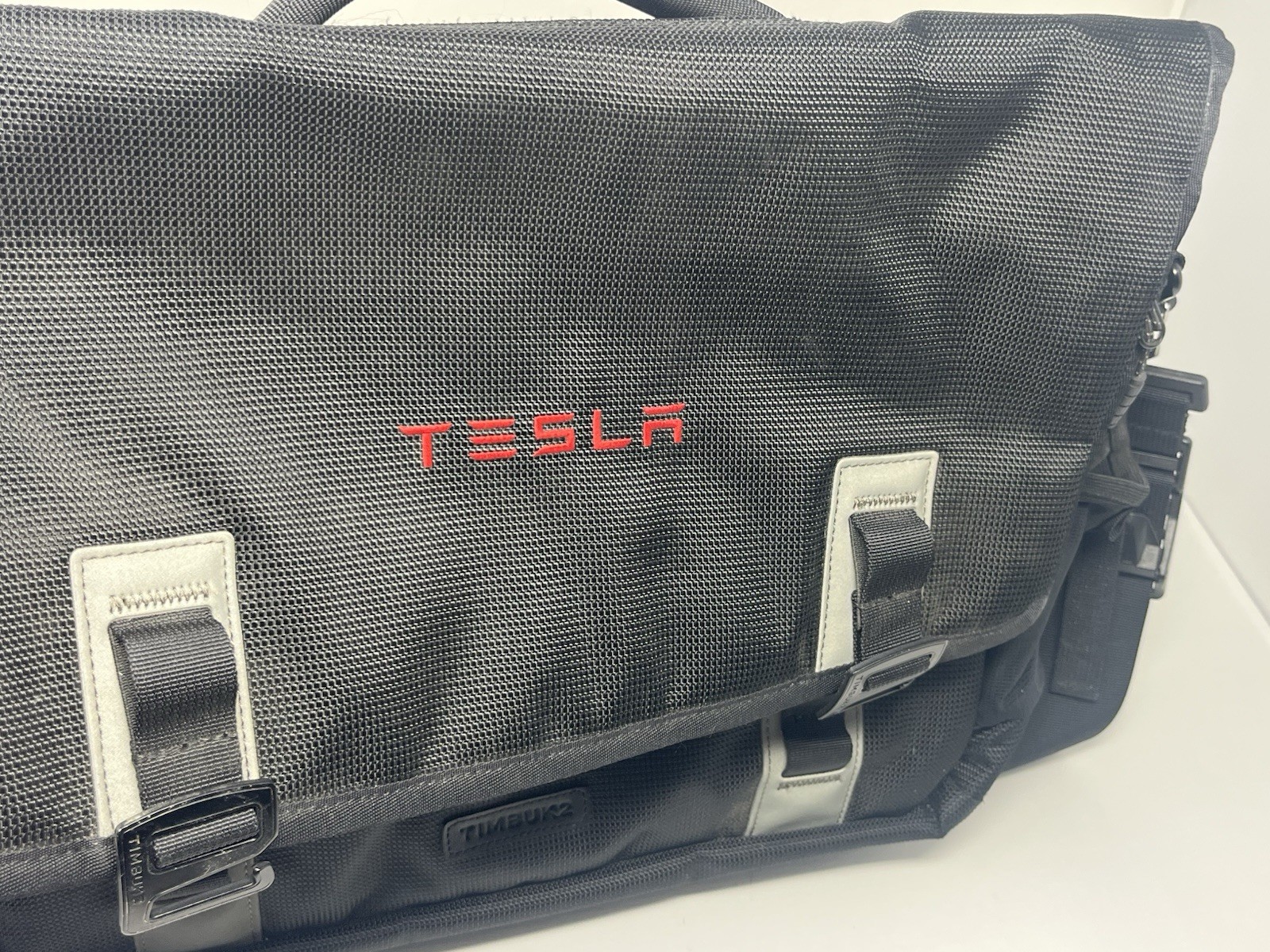 Tesla Logo Timbuk2 Executive Messenger Bag Laptop Briefcase Electric Cars Elon