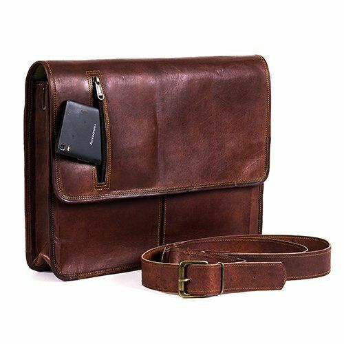 NEW Mens Genuine Leather Vintage Laptop Messenger Handmade Briefcase Bag Satchel